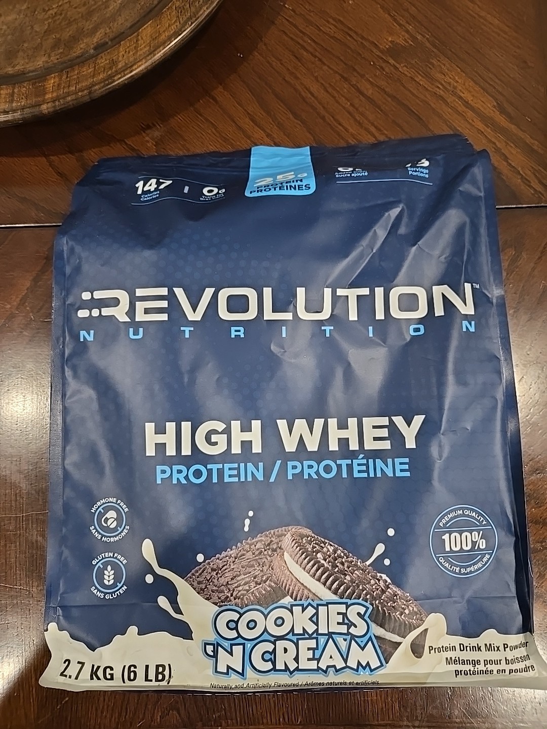 Revolution Nutrition High Whey Protein Powder 6lb Cookies N Cream