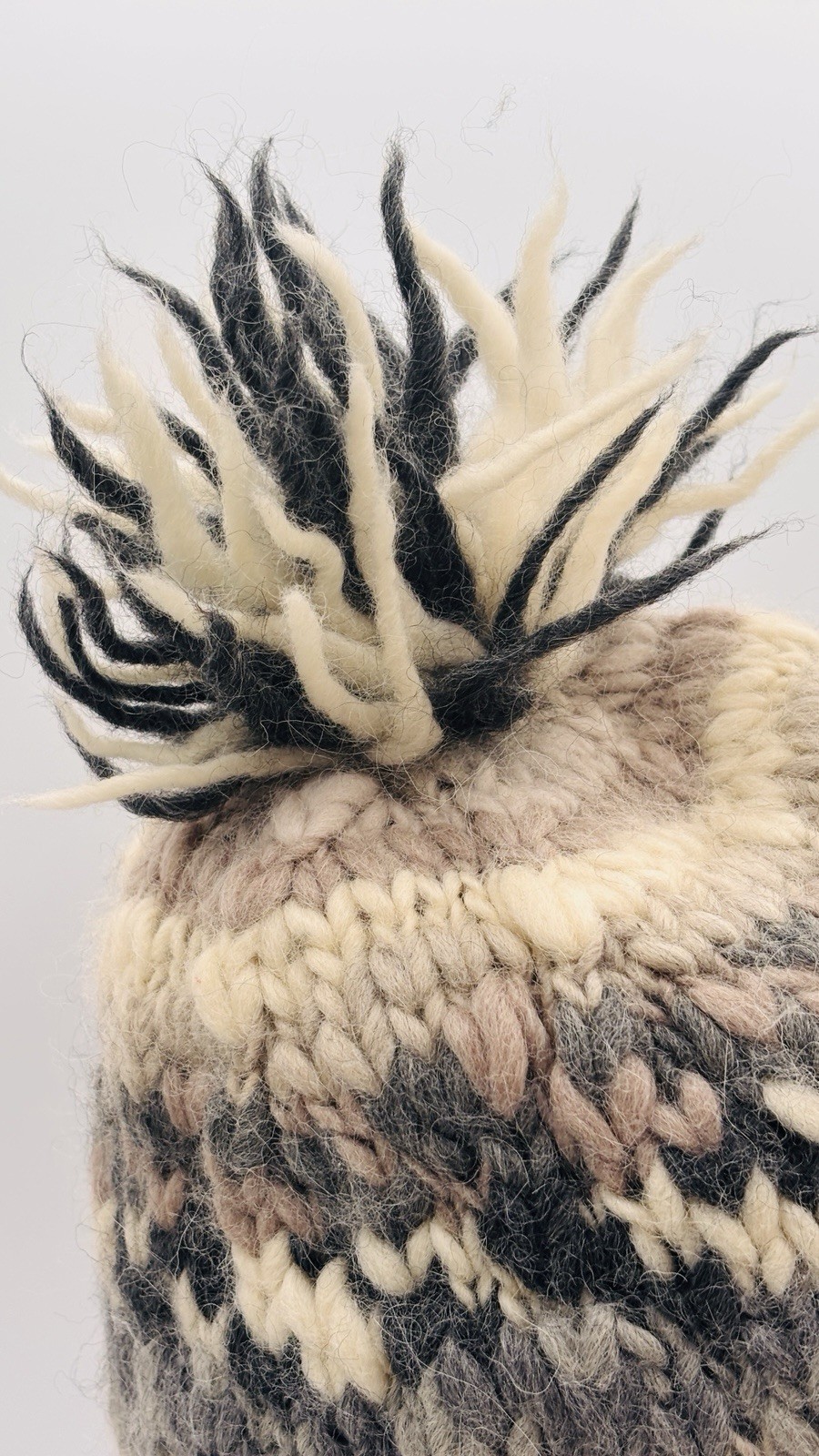 American Eagle Outfitters Trapper Hat Faux Fur Trim Fleece Cap Wool Knit Y2K VTG