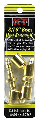 Welding Hose Splicing Repair Kit, For 3/16" I.D. Hose, (2) Sets, Fits "B" Hoses