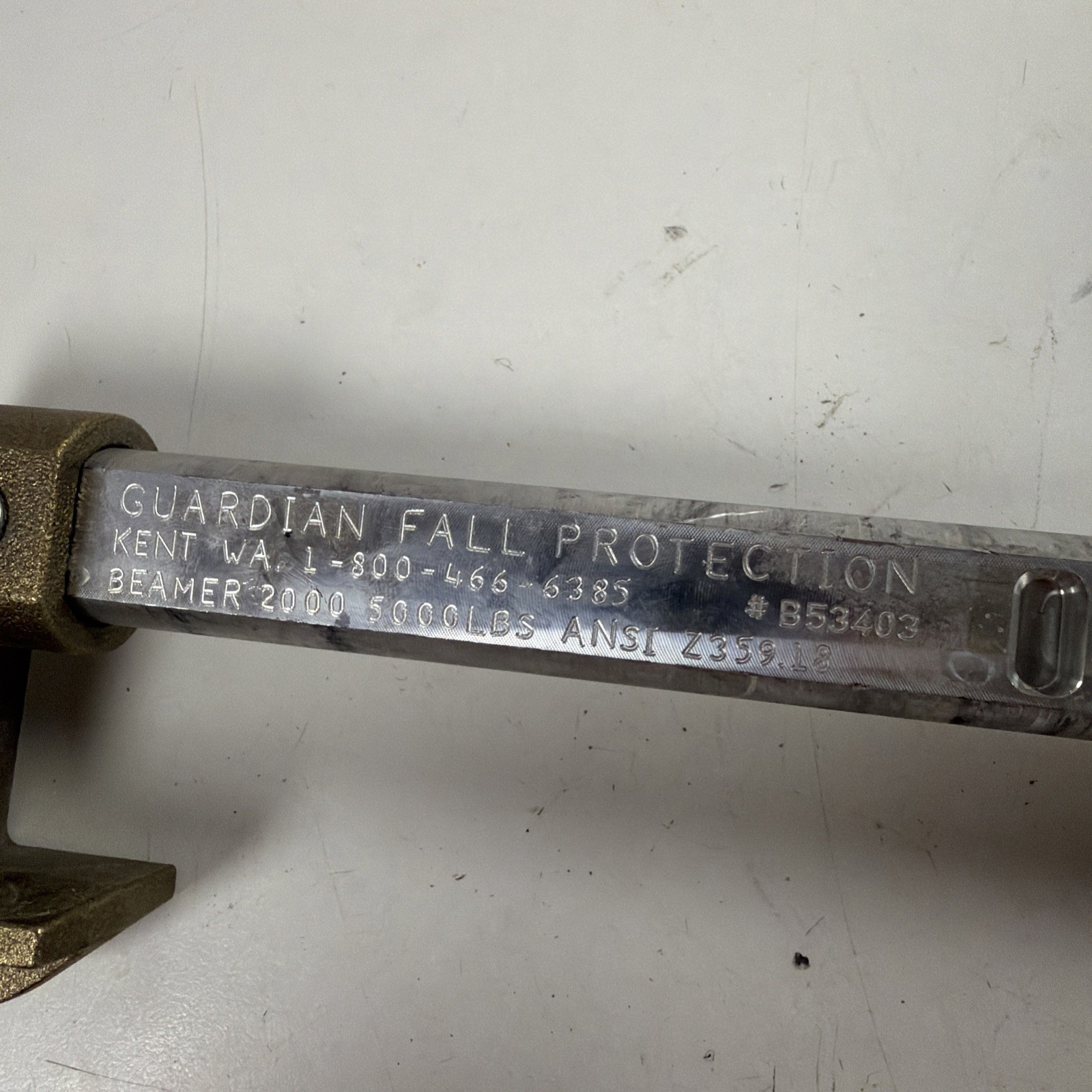 Guardian Fall Protection Beamer 2000+ Beam Anchor 3.5-14” Beam Width