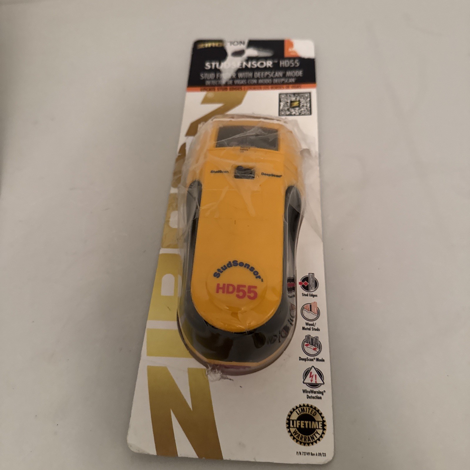 Zircon StudSensor HD55 Stud Finder - Yellow