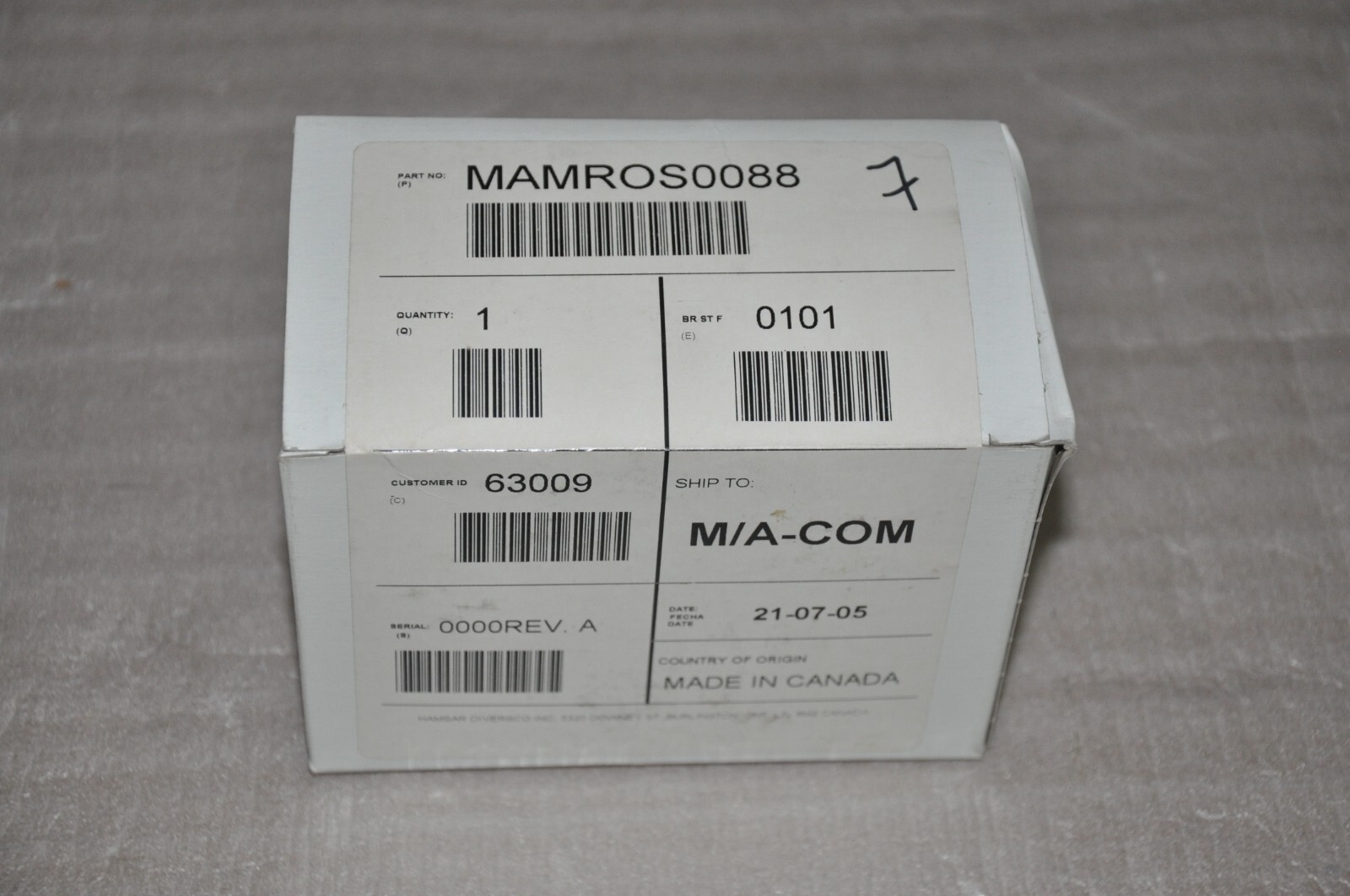Hamsar Relay Timer Model #99007 MAMROS0088 BN: 210605 Relay Module  **NEW** X81