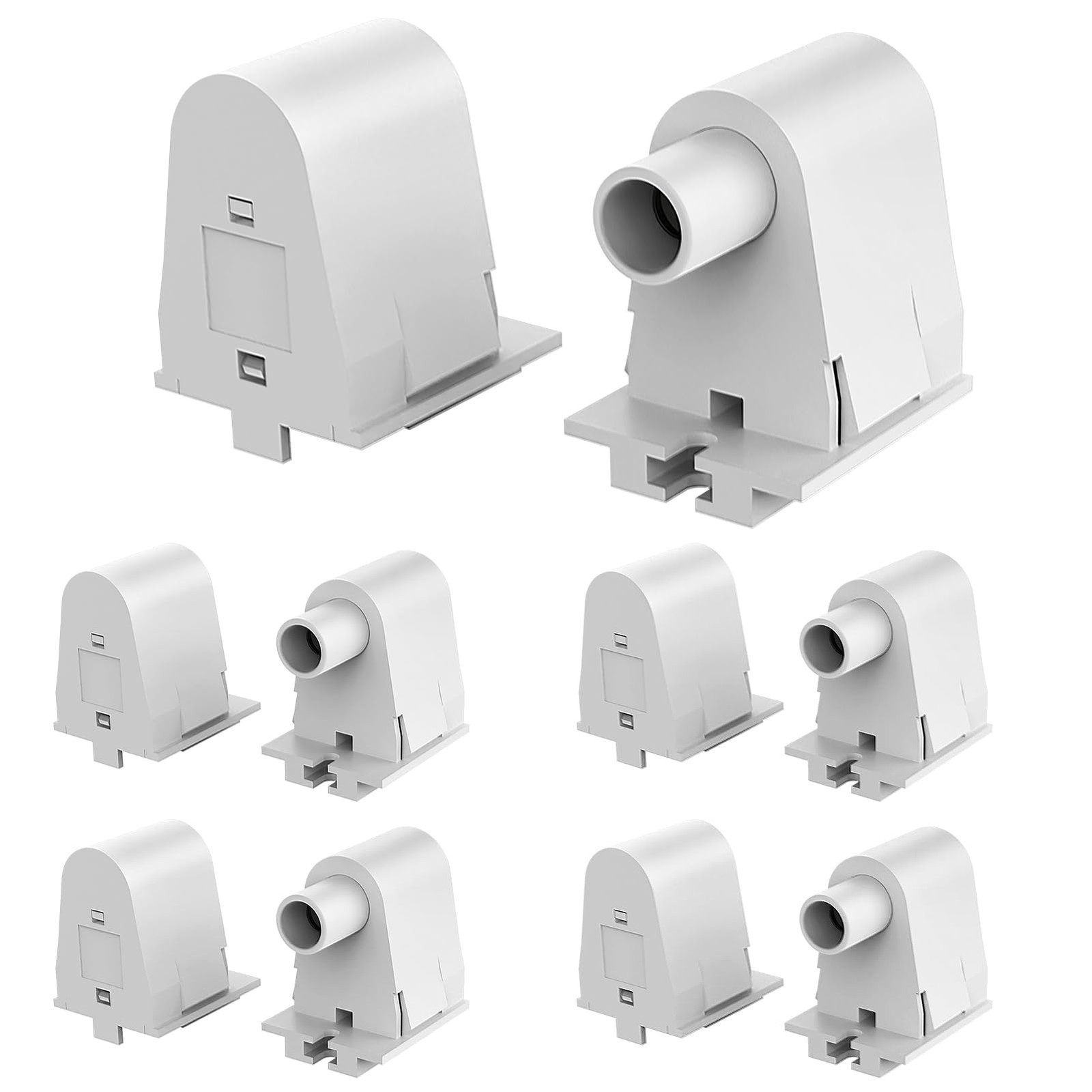 (4-Pairs) Single Pin FA8 Tombstone - Non-Shunted T8/T10/T12 LED Socket Lampho...