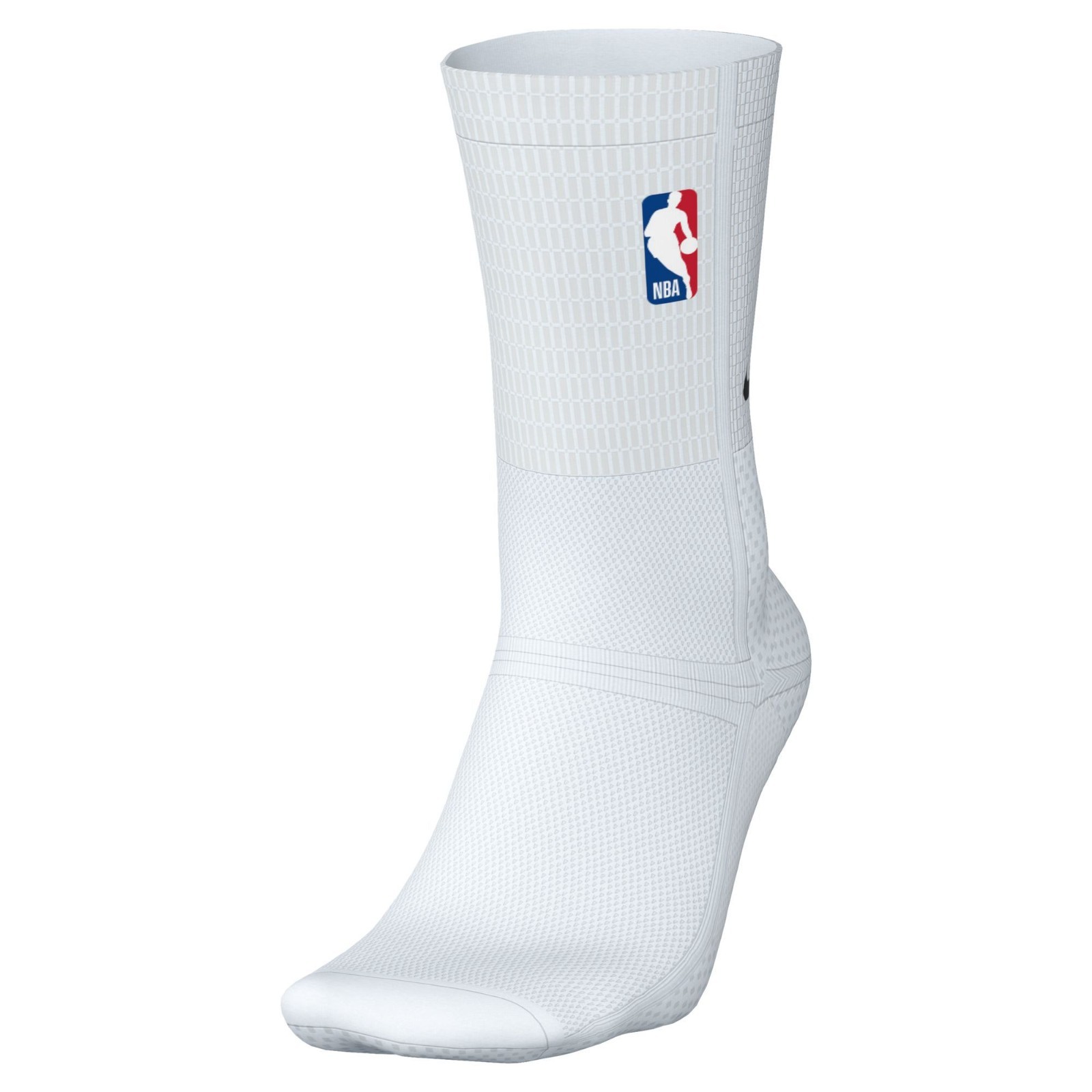 New Men’s Nike Dry Fit Unicorn Crew NBA Logo White Sock Size Large 8-12