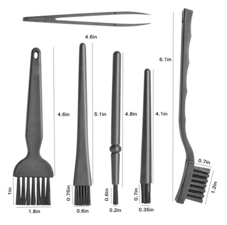 6pcs/set Keyboard Cleaning Brush Kit Small Computer Dust Brush Cleaning Tool Set
