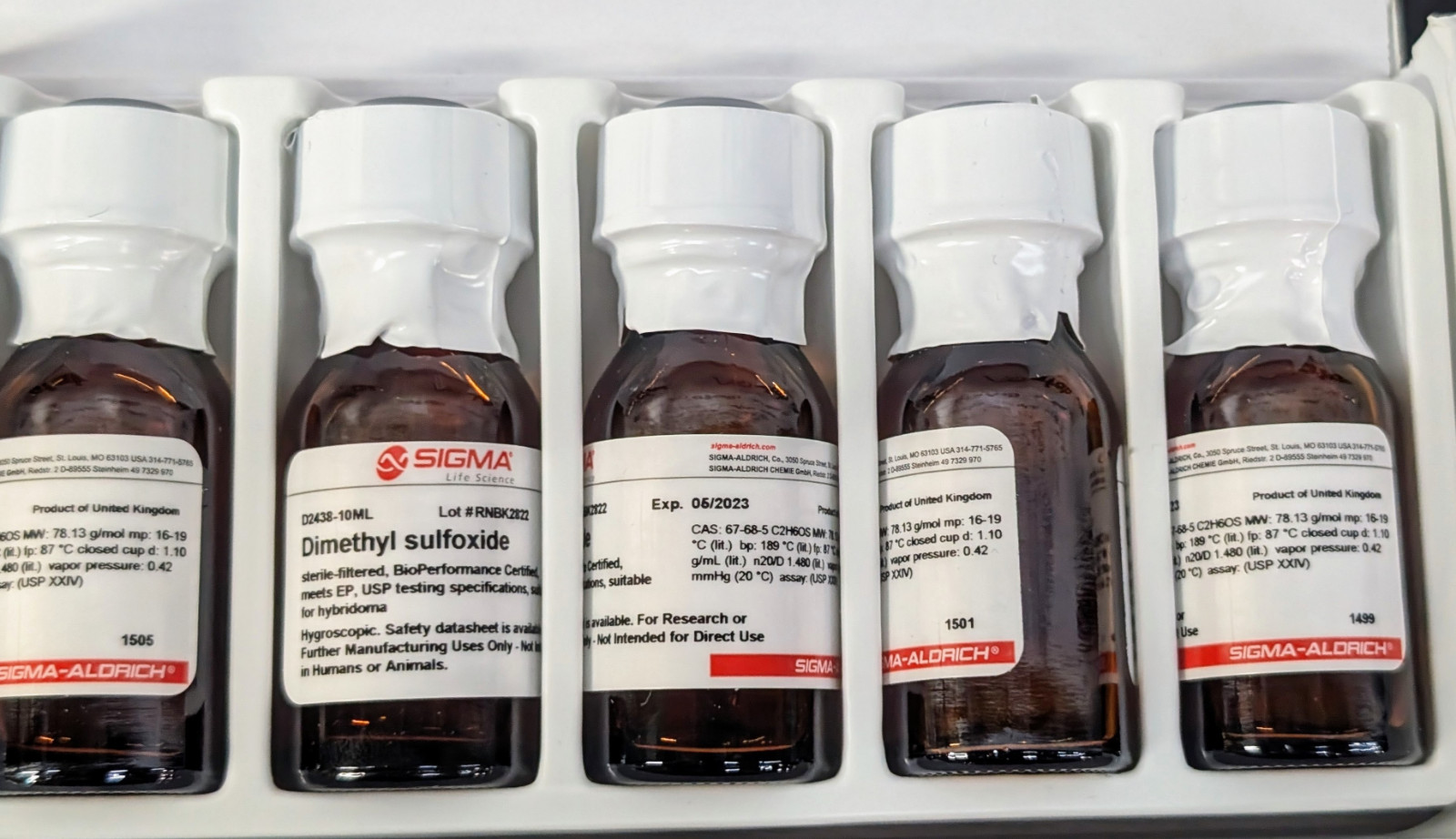 Sigma D2438-5X10ML Dimethyl Sulfoxide