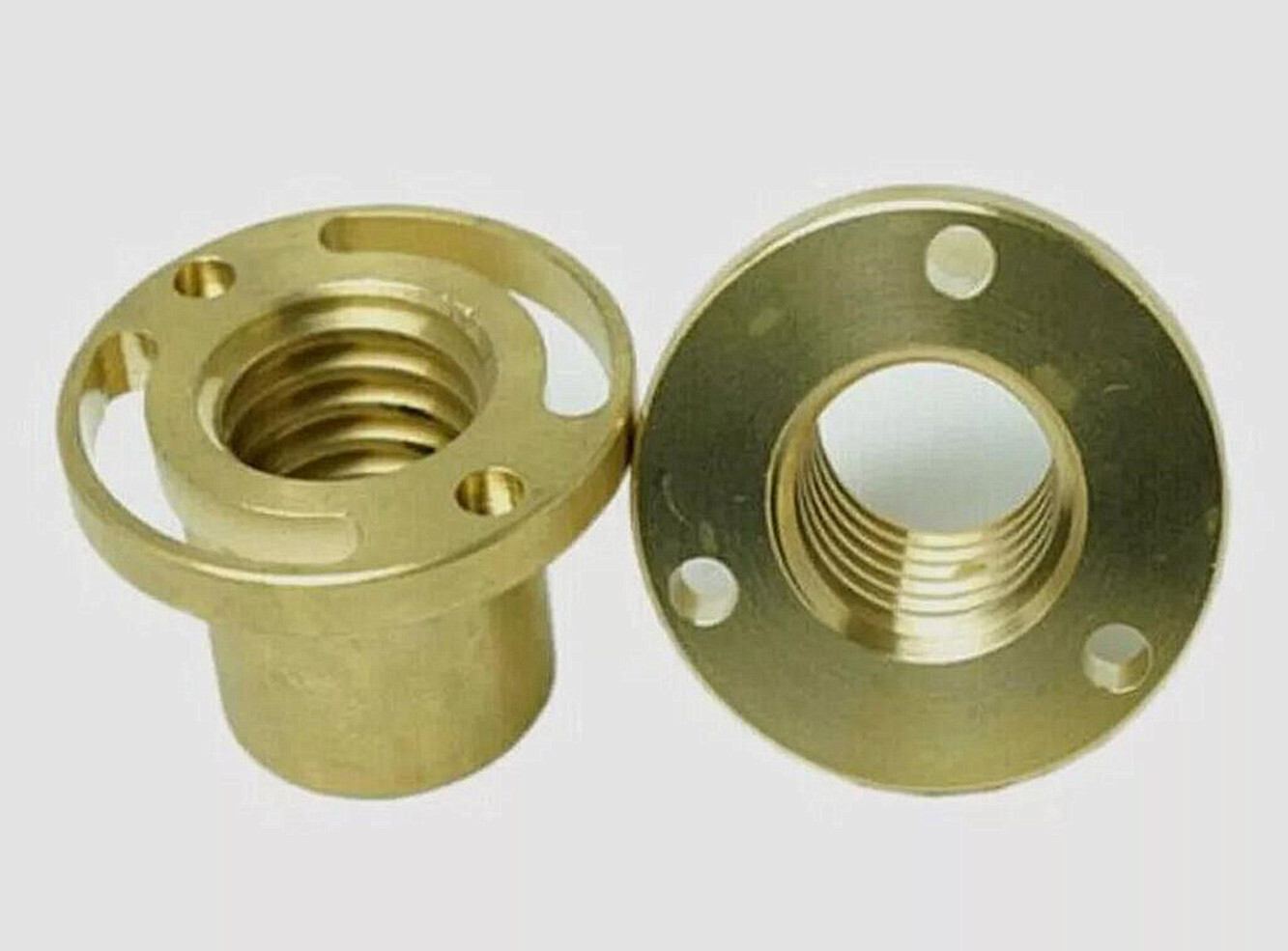 2Pc Bridgeport Milling Machine Y Axis Screw Copper Sleeve Wing Nut CNC Mill Part