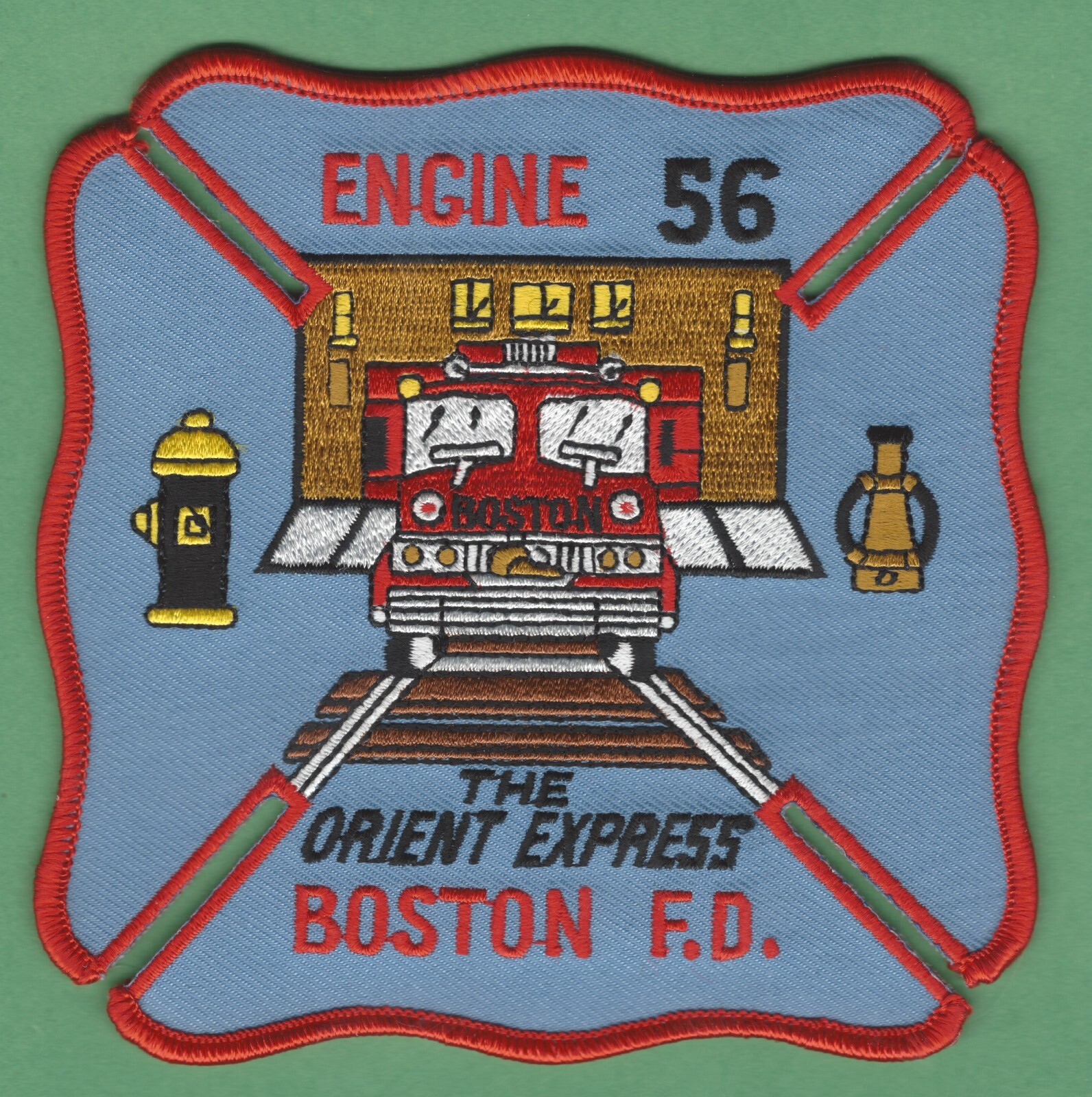 BOSTON ENGINE COMPANY 56 FIRE PATCH ORIENT EXPRESS