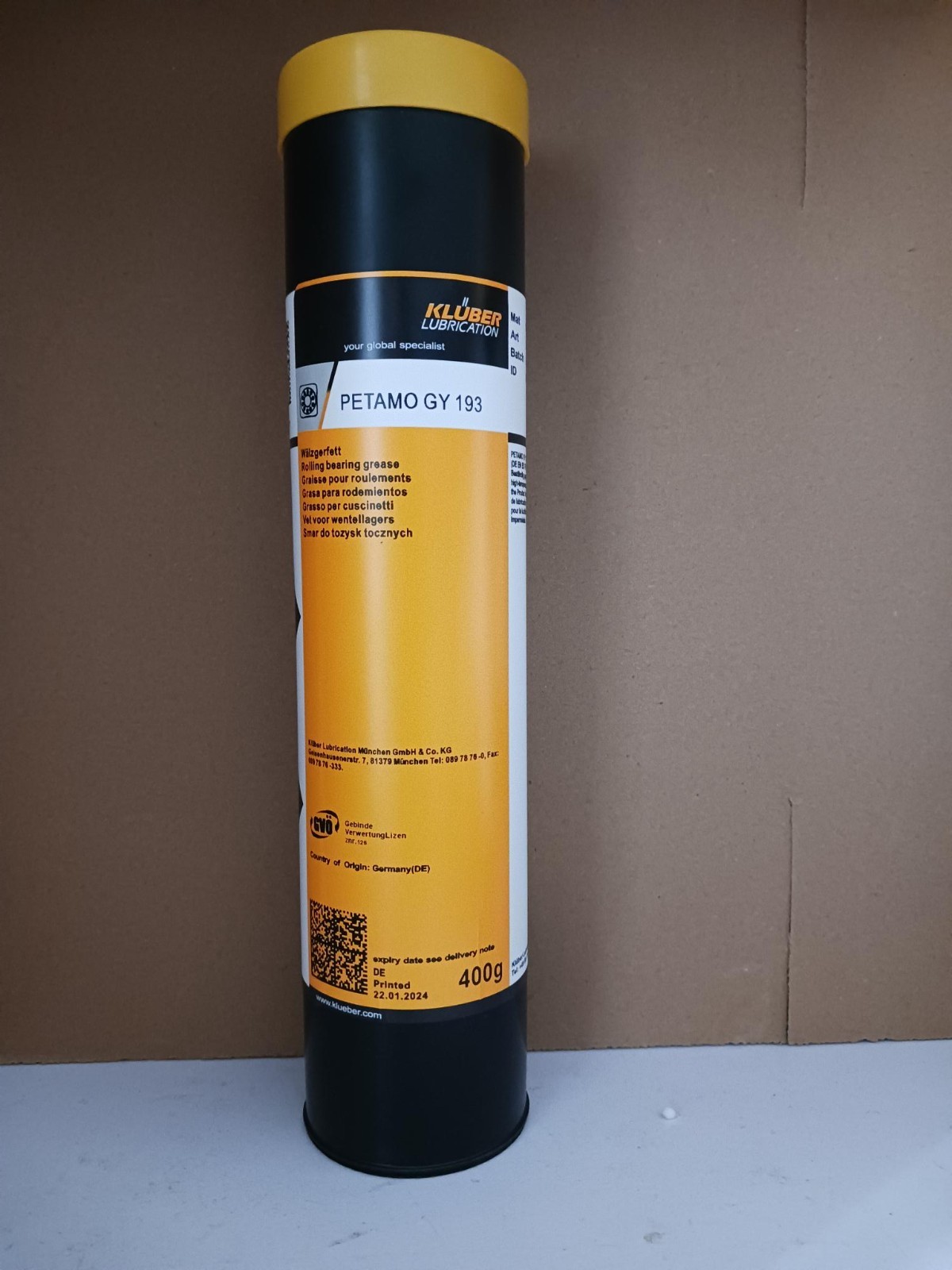 1PCS NEW KLUBER Lubrication PETAMO GY 193 Grease 400g (14.1 oz) Free shipping