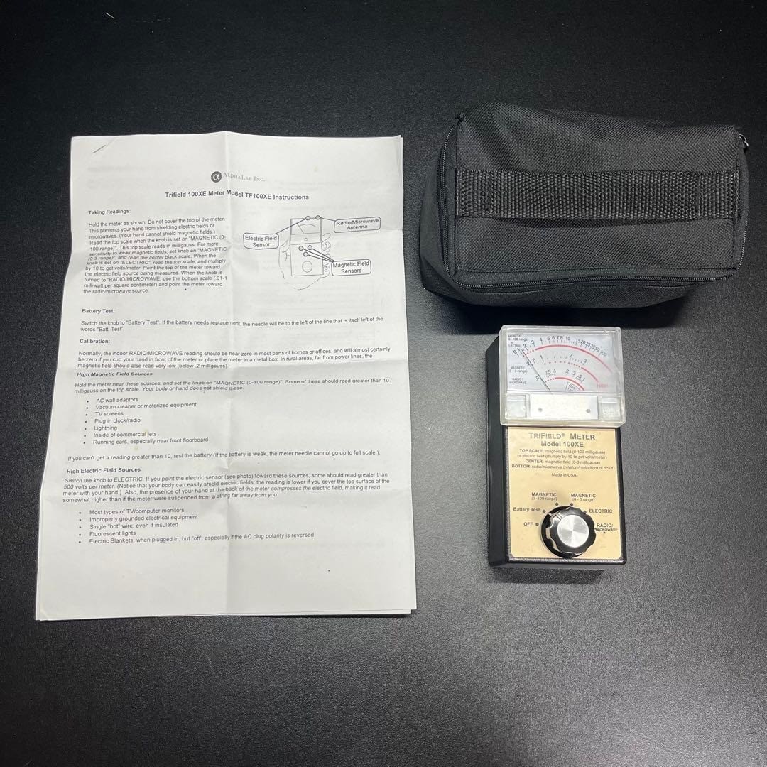 TriField Model 100XE EMF Meter / Electromagnetic Field Meter