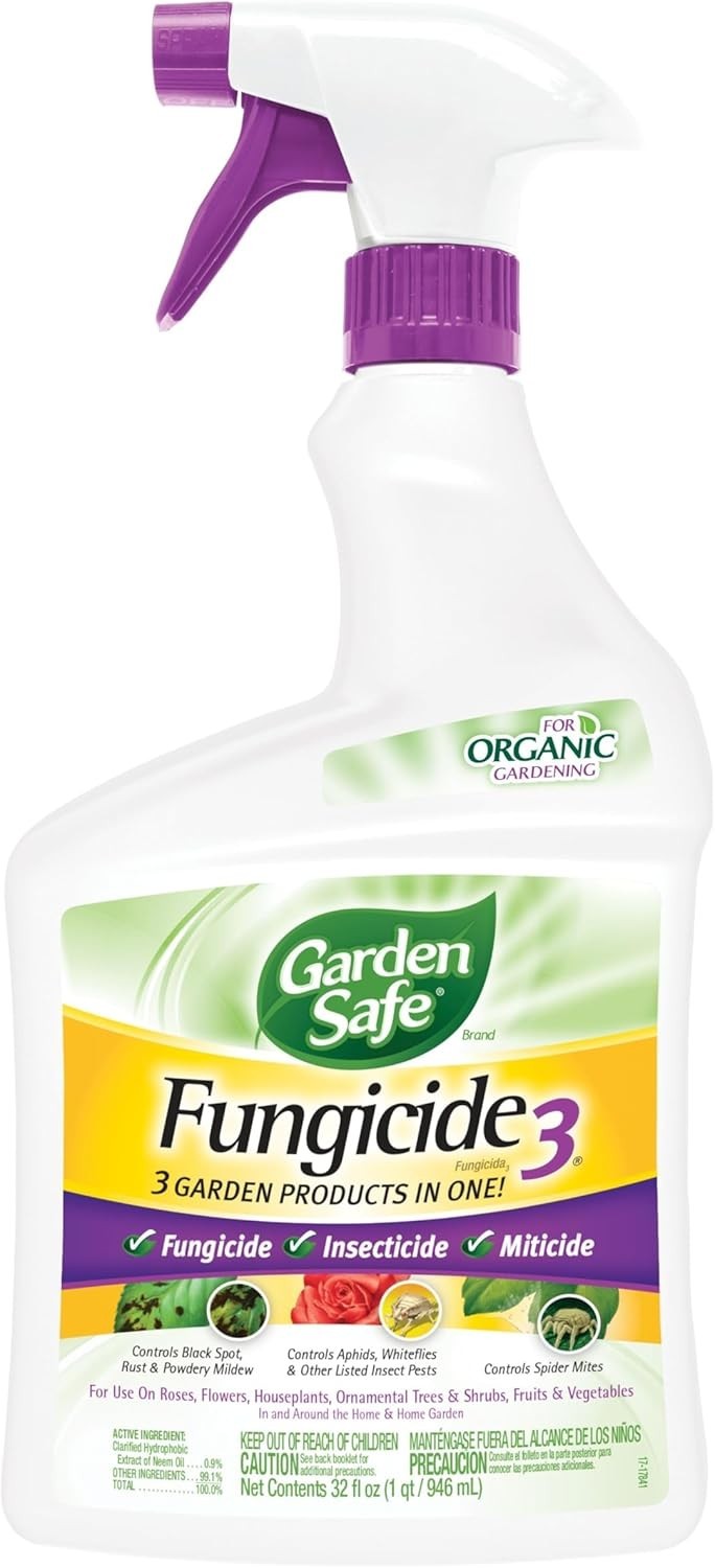 Garden Safe Fungicide, Insecticide, Miticide, Neem Oil Extract - 32 oz.