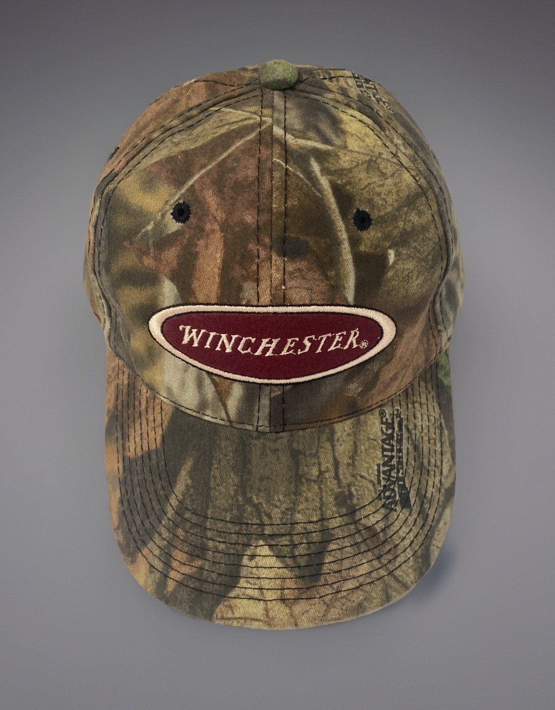 Winchester Camo Hat Strap-back Ball Cap Camouflage Hunting Rifle Firearms Hat