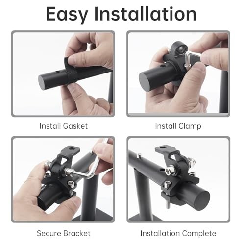 Windance 2pcs Light Bar Mount Bracket Front Fork Fog Light Spotlight Small
