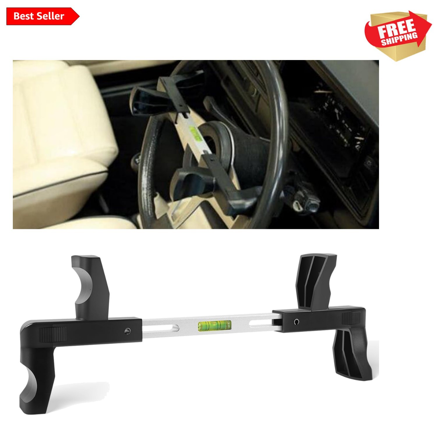 Durable Steering Wheel Level Alignment Tool - Fits 10.5-13.4" Internal Diameter