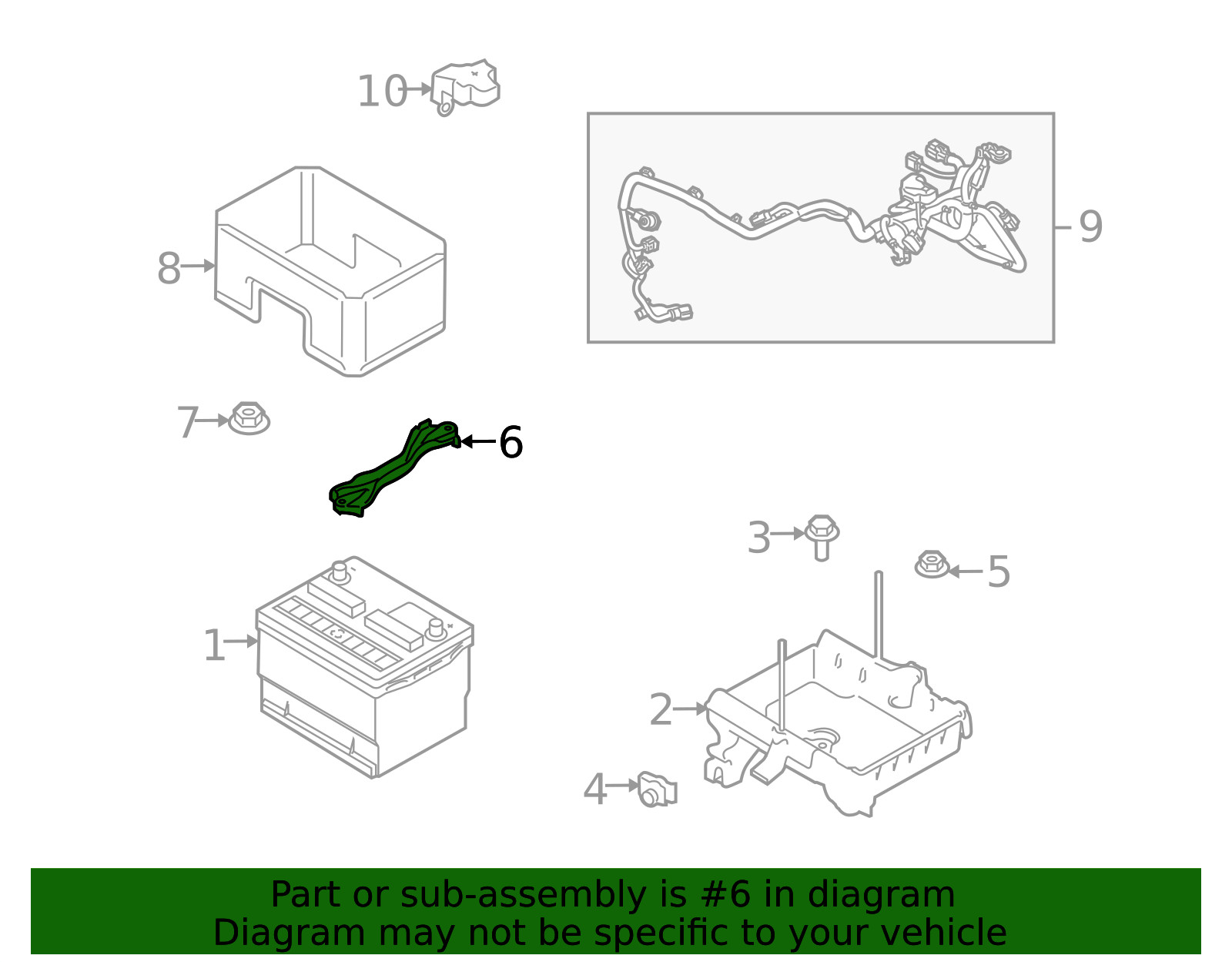 Genuine Ford Hold Down AG1Z-10756-B