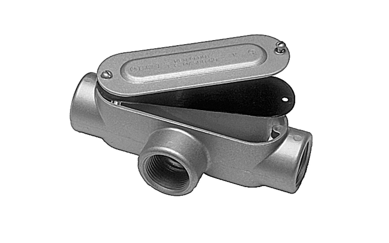 Red Dot DAT-2-CG 3/4" T-Style Conduit Body Threaded W/ Cover & Gasket