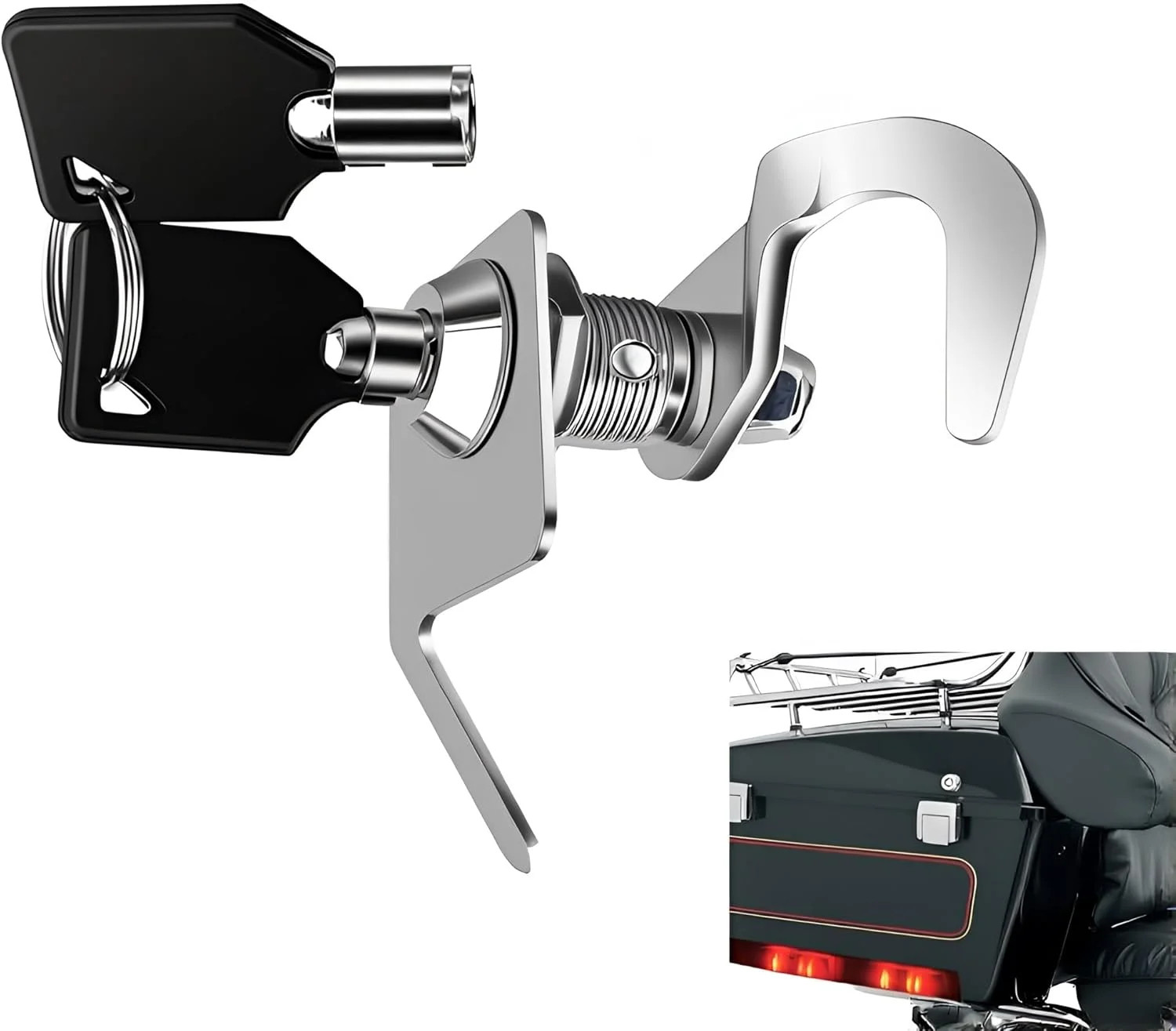 Saddle Bag Tour Tack Trunk Lock 2 Keys Fits for Harley Touring Electra Street Ro