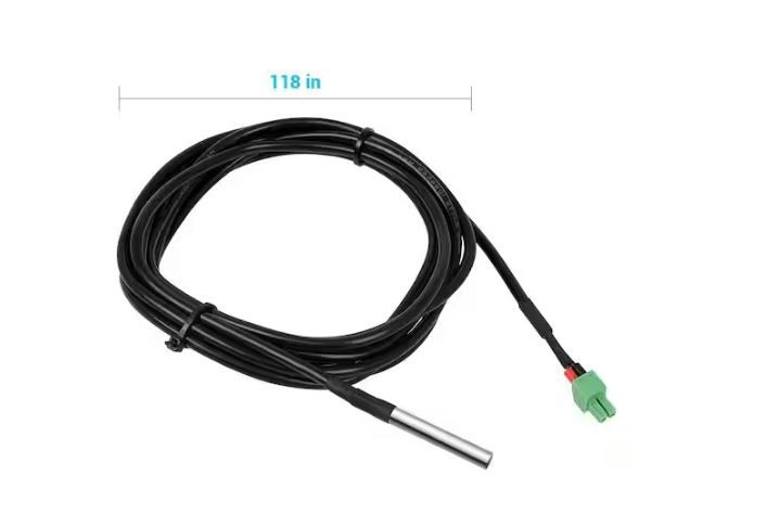 Battery Temperature Sensor for Renogy MPPT and PWM Solar Charge Controllers