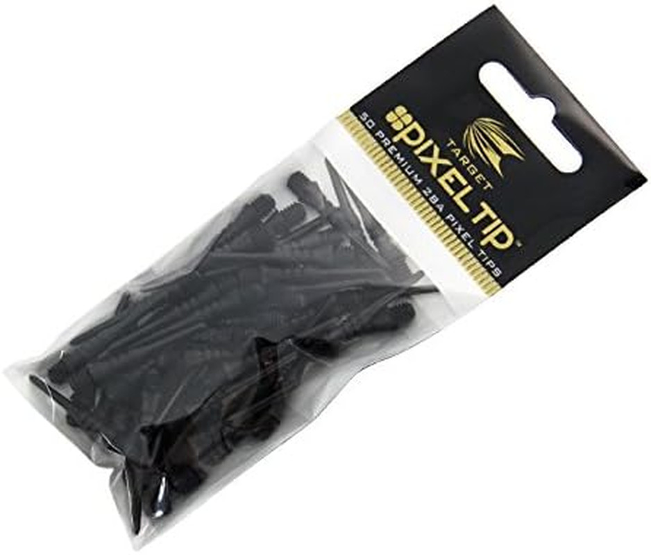 50 X Pixel Soft Darts Dart Tips Black/Orange/White/Yellow