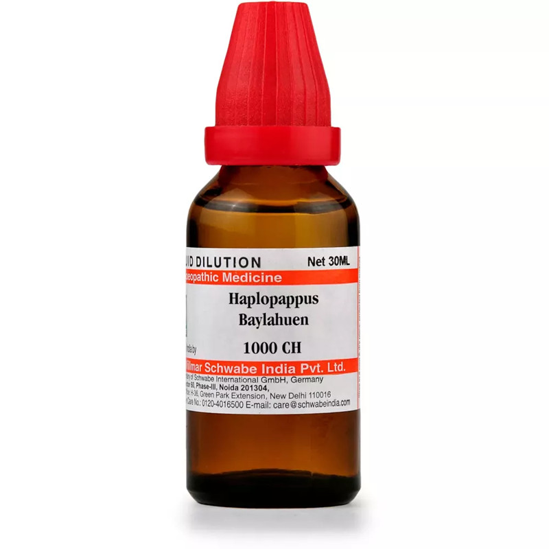 Willmar Schwabe India Homeopathic Haplopappus Baylahuen Dilution 30ml