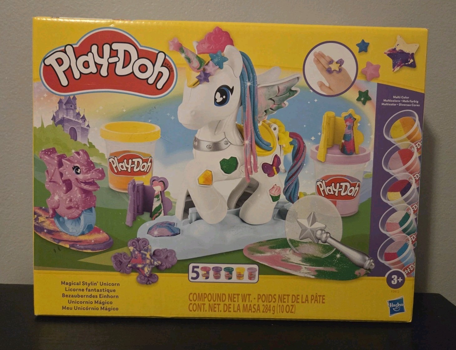 Play-Doh Magical Stylin Unicorn Make & Create W/Glitter Playset Age 3+ NEW