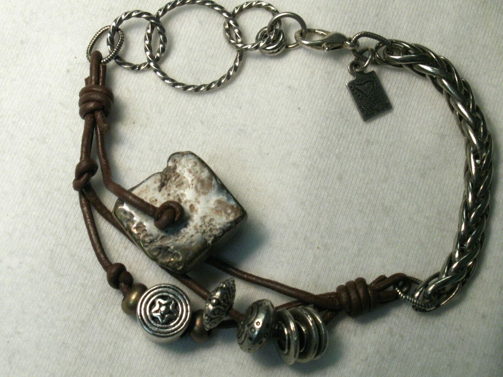 ...Desert Heart Mixed Materials Designer, Deb Sparsbott, Bracelet...