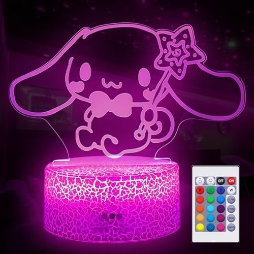 16 Colors Night Light 3D Illusion Table Lamp with Touch & Remote Control