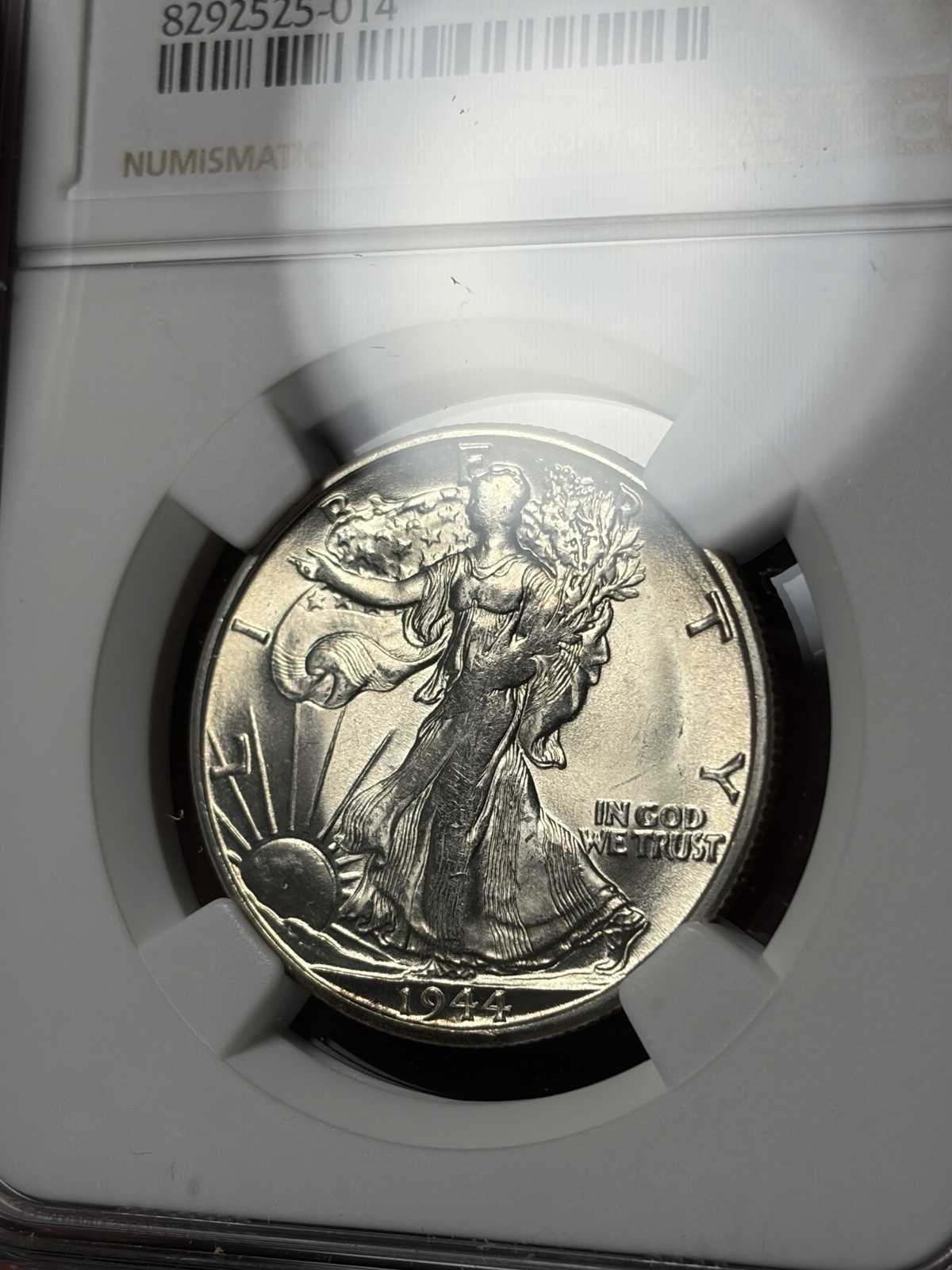 1944-S NGC MS63 Walking Liberty Half Dollar Blast White