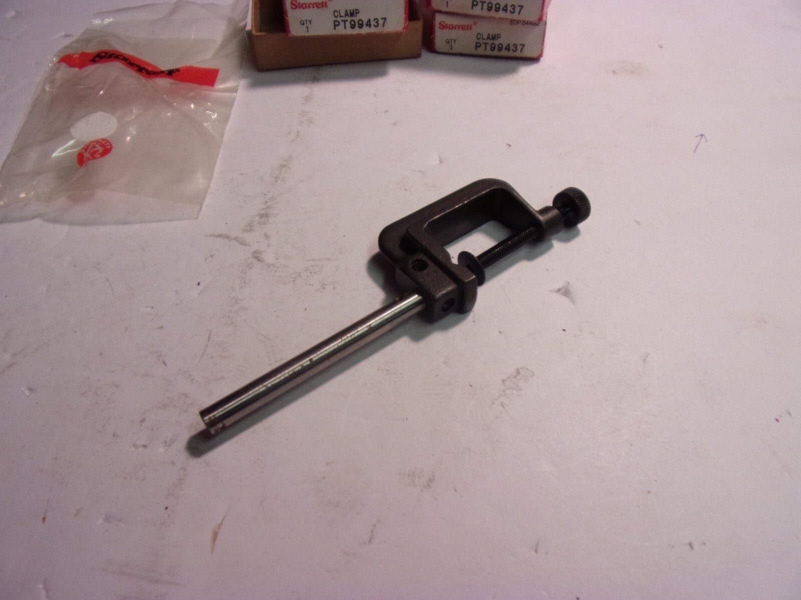 STARRETT 196 Back Plunger Clamp & Post Only  PT99437   New in Box