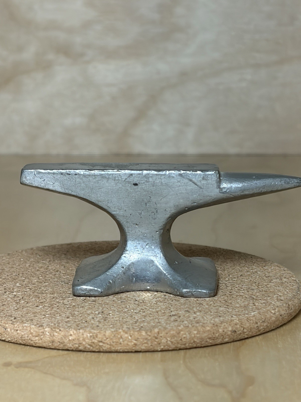 Vintage Non Magnetic Iron Stainless Mini Anvil Small Blacksmith Tool