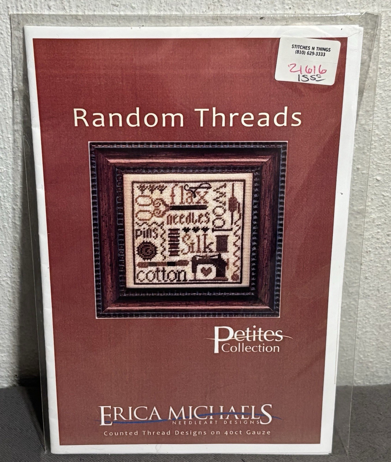 Erica Michaels Random Threads Petites Collection Pattern On 40ct Gauze - NEW!