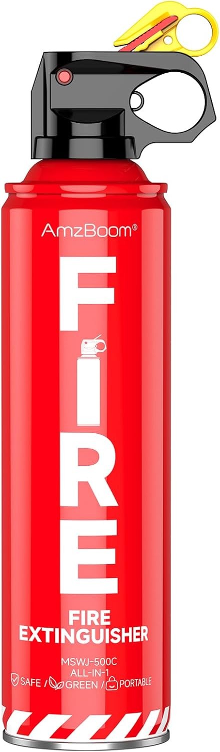 Fire Extinguisher for Home 1Pack, Kitchen, Car, and Grill,Compact Water-Based