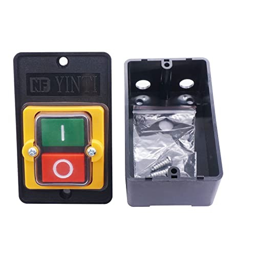 / 2PCS Latching Push Button Switch Waterproof On/Off Motor Start Stop Switch