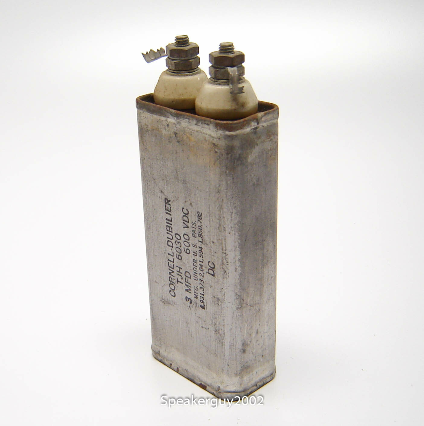 Cornell Dubilier PIO Capacitor / 3 MFD 600 VDC / TJH6030 -- KTB4