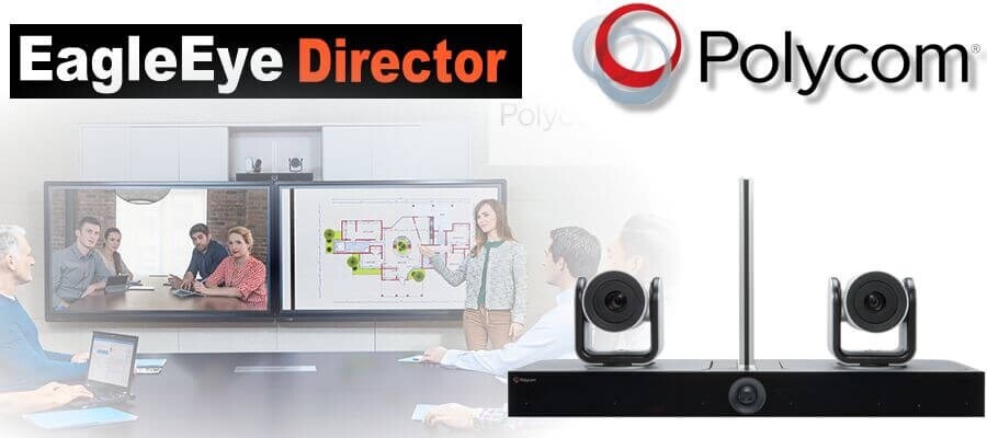 POLYCOM EAGLEEYE DIRECTOR II W/ 2x MPTZ-10 EAGLEEYE IV12X CAMERAS & POWER SUPPLY