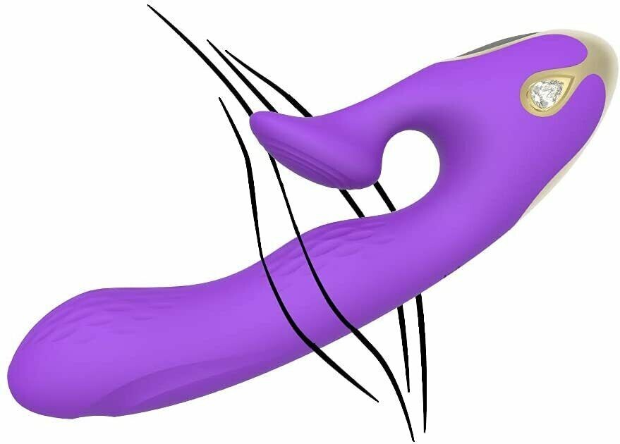 Rabbit Vibrator G-Spot Dildo Vibe Waterproof Massager Sex Toys For Women Female