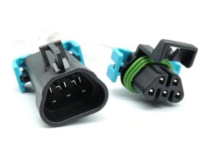 5 Pin Male and Female Sealed Headlight Assembly Connector | 1PACK Plug
