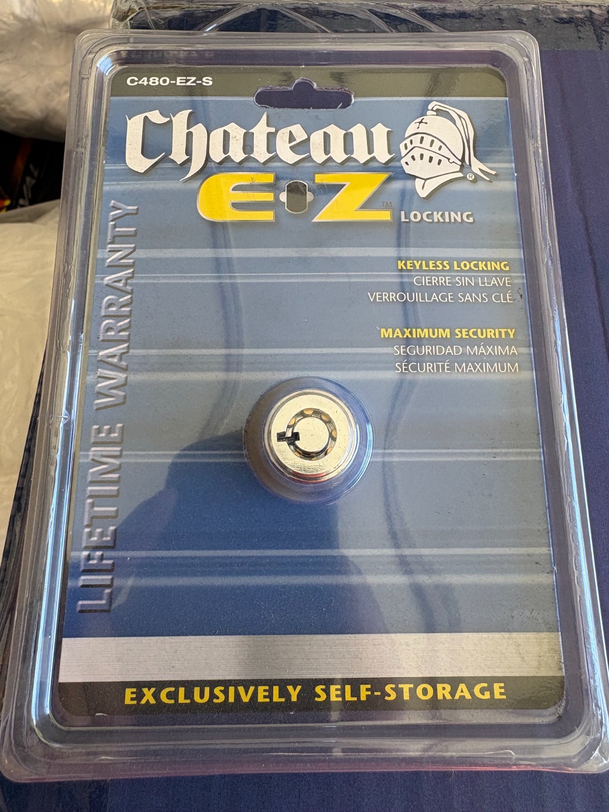 Chateau Keyless Locking C480-EZ-S  Storage Cylinder Lock NIB FREE SHIPPING