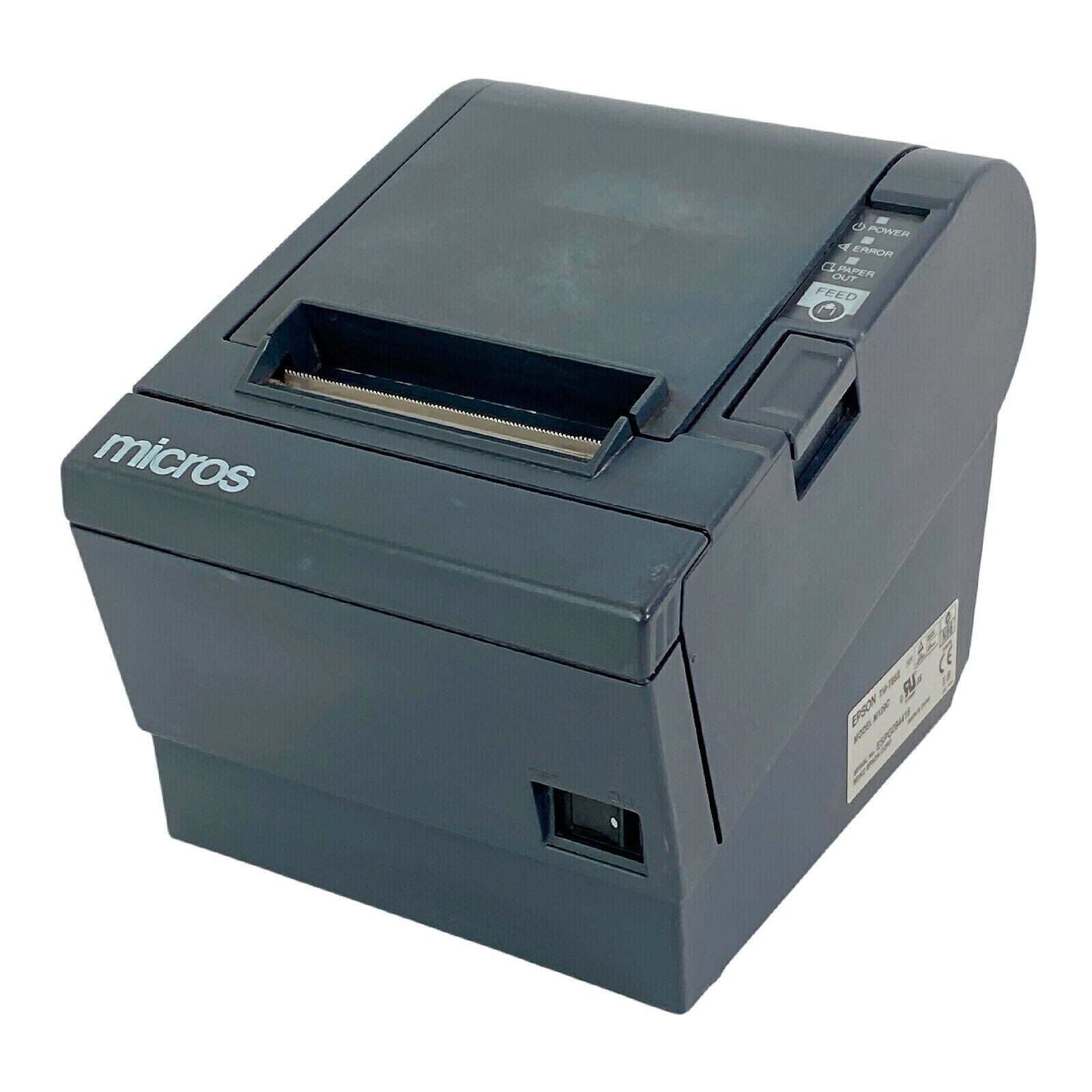 FULLY TESTED Micros Epson TM-T88III POS Compact Thermal Receipt Printer Serial