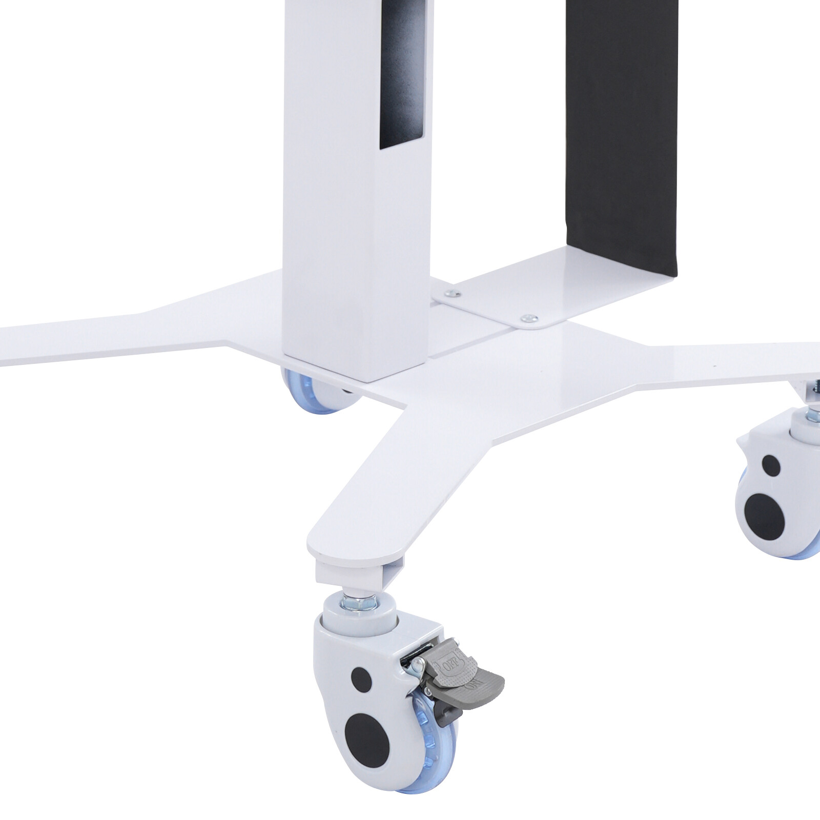 Adjustable Height Rolling Desk Computer Cart Mobile PC Laptop Workstation Table