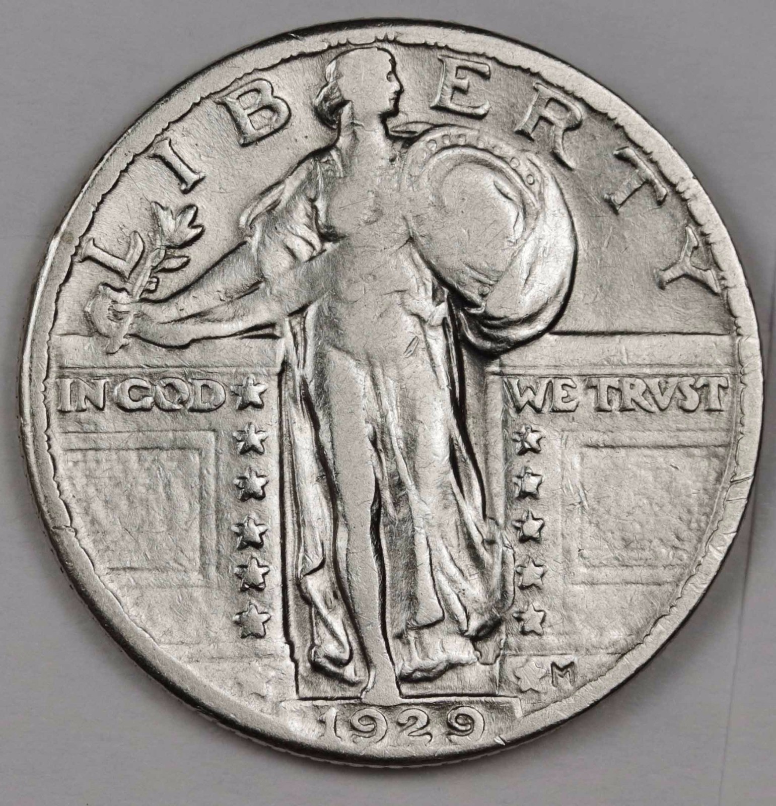 1929 Standing Liberty Quarter.  High Grade.  114853  (Inventory G)