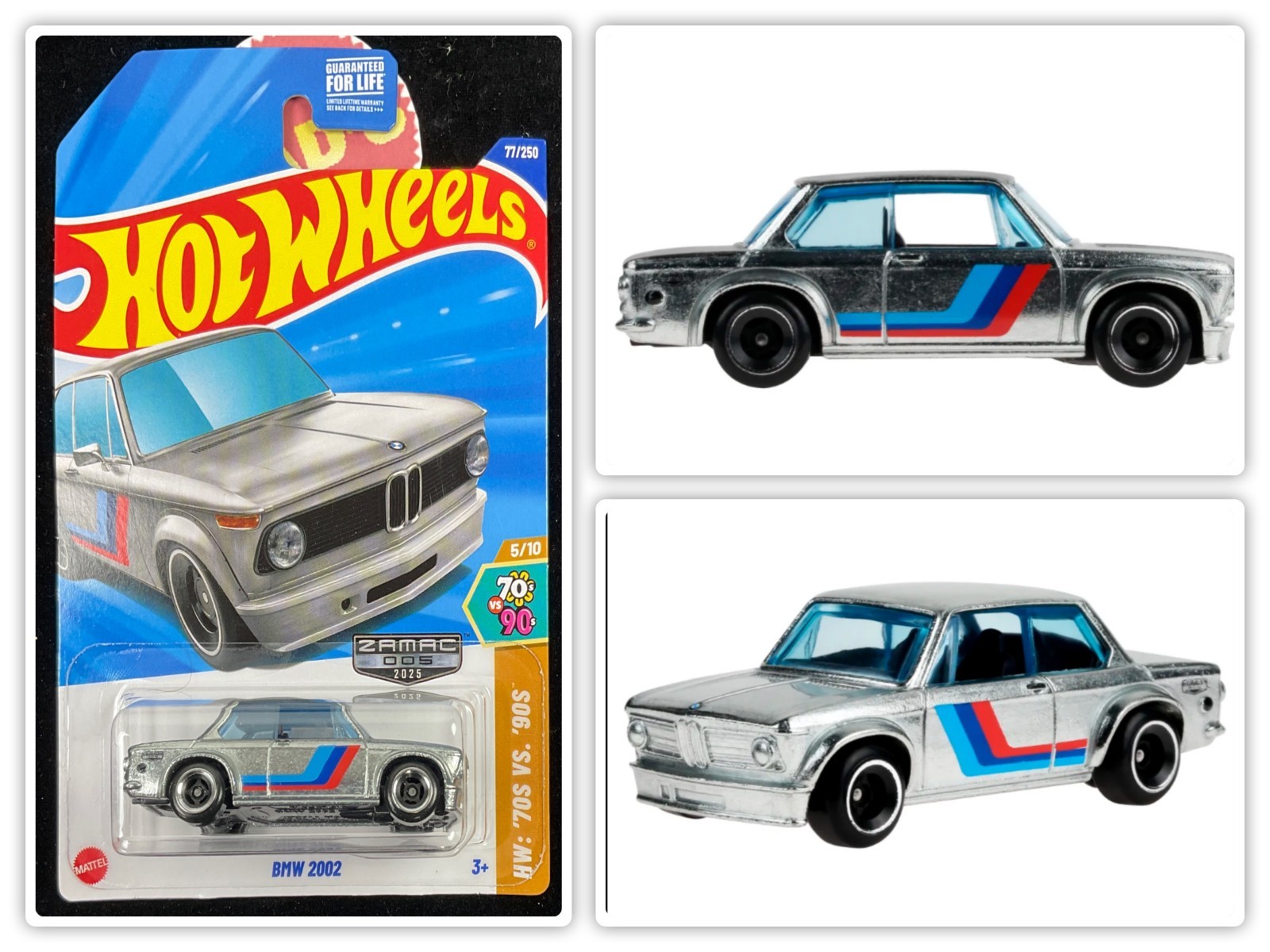 2025 Hot Wheels BMW 2002, Zamac Silver, Combo Ship it for $1