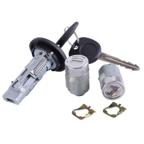 Ignition Key Switch Cylinder & Door Lock Set Compatible for 2003-2006
