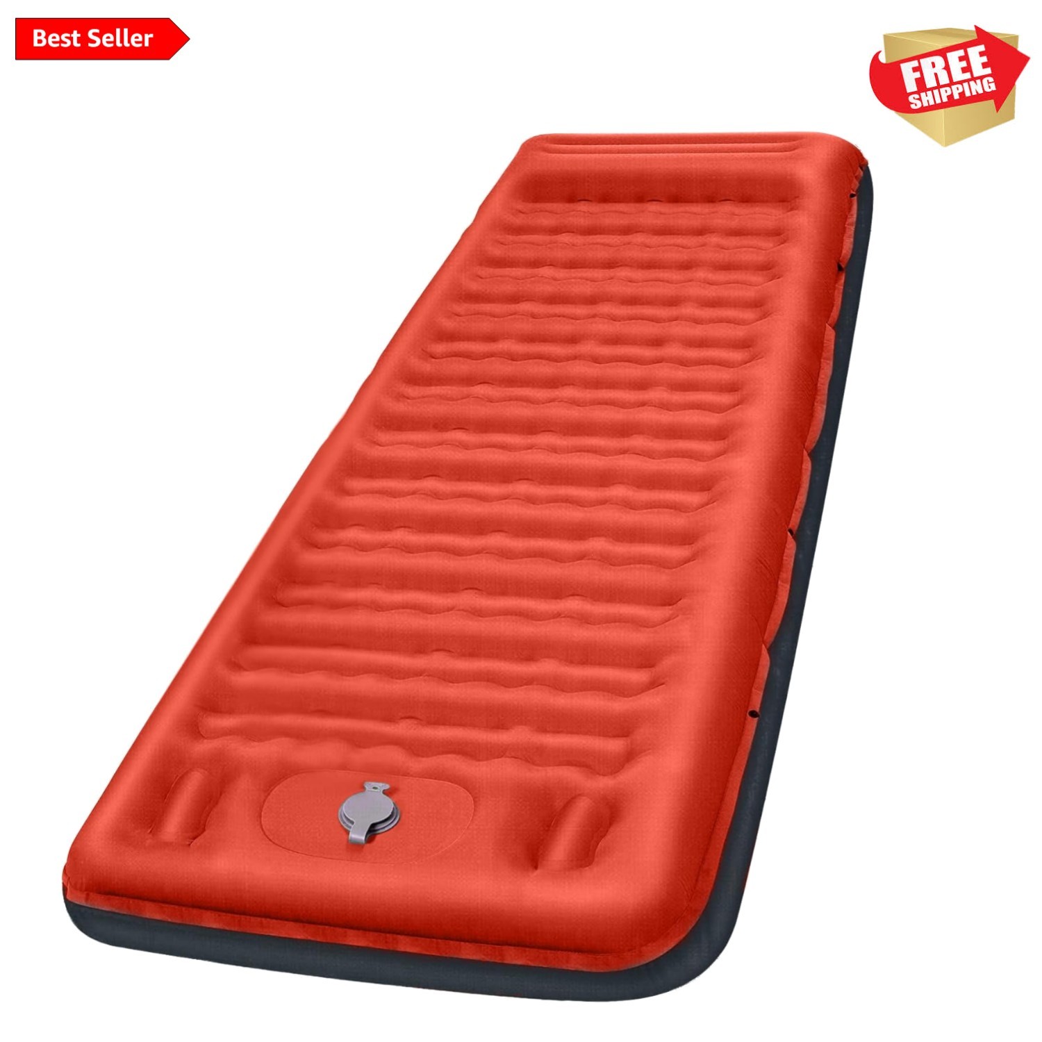 Durable 5-Inch Comfort Foam Sleeping Pad with Integrated Pillow & Pump