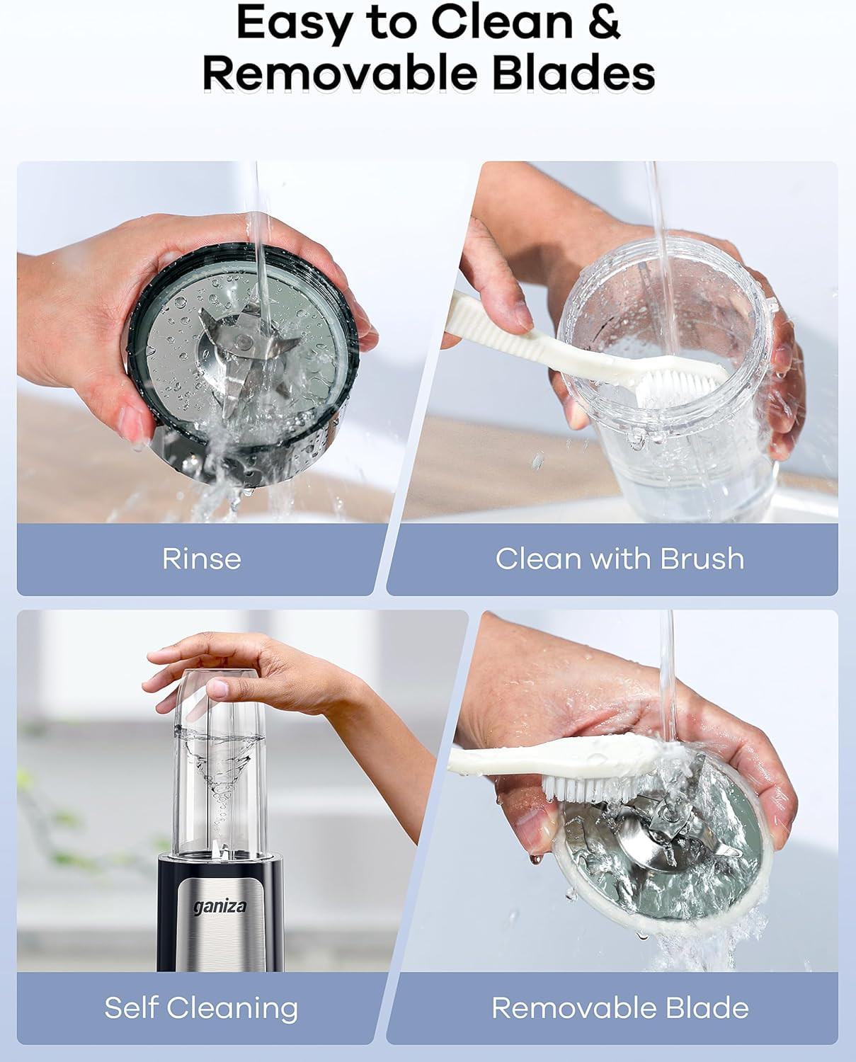 Blender for Smoothies, 14Pcs Personal Blender for Shake and Smoothies for Kitche