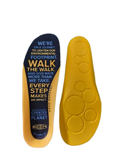 Keen Replacement Insoles (Black W/ Text / Yellow)