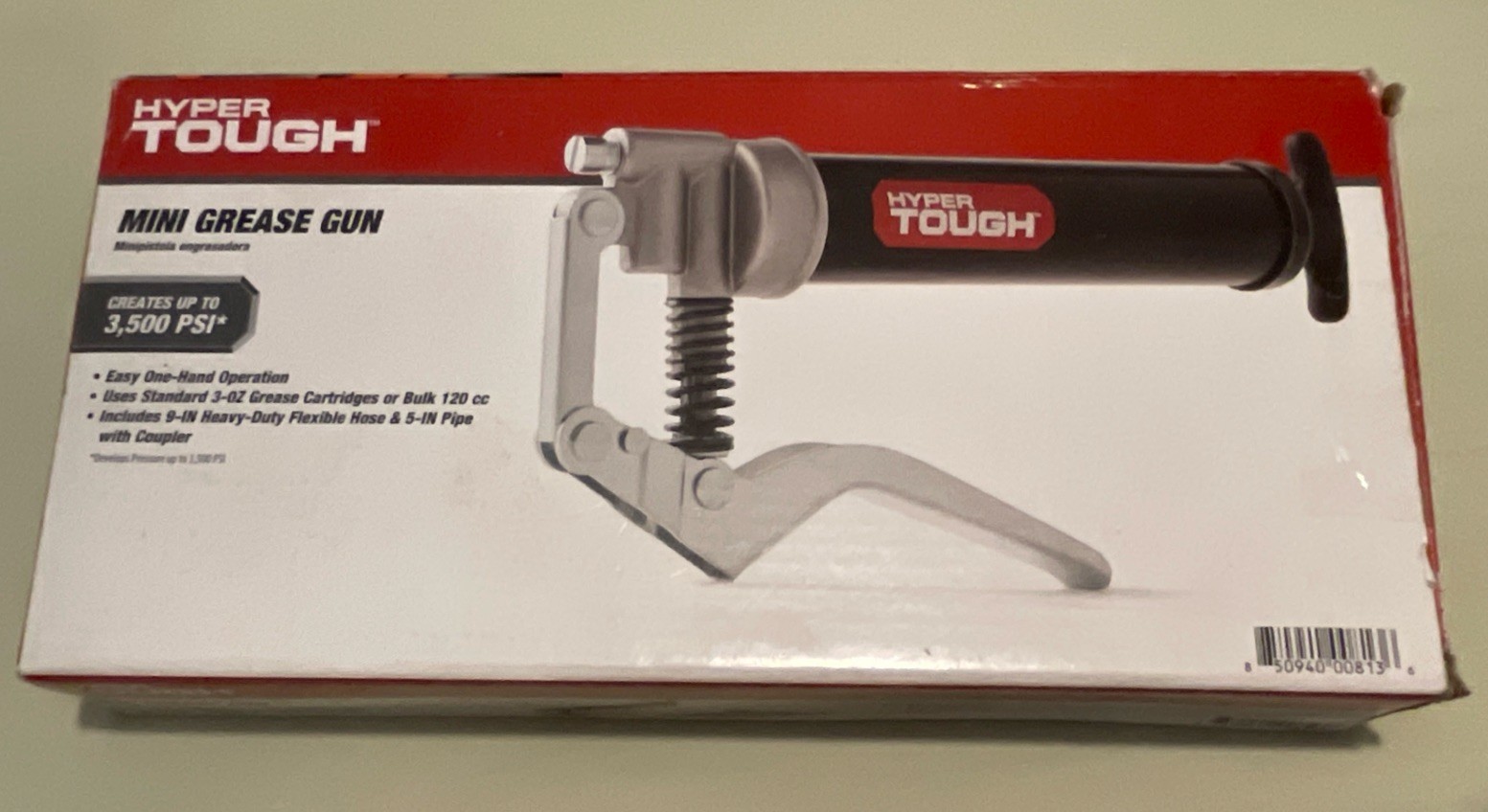Hyper Tough Mini Grease Gun with Pistol Grip Handle (BRAND NEW!)