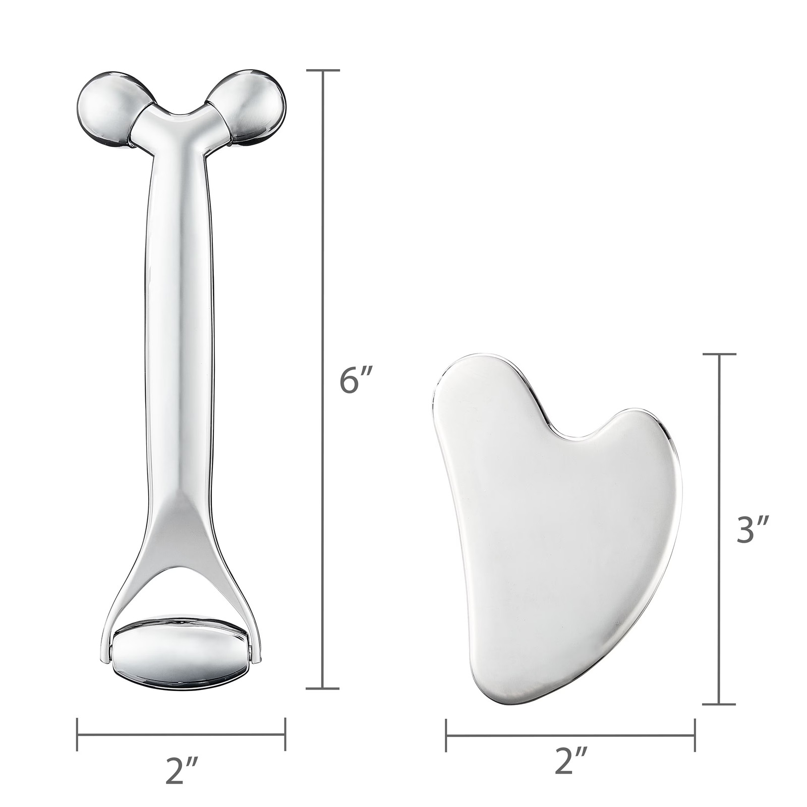 Equate Gua Sha and Face Roller, 2 Piece