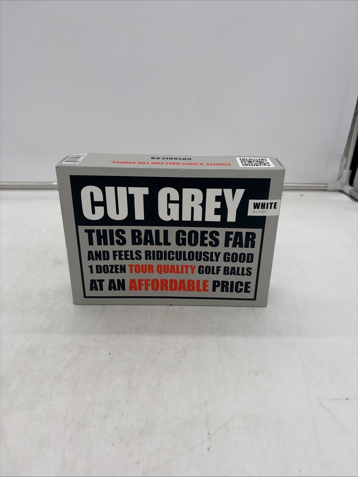 Cut Golf Gray 3 Piece Urethane Pro Golf Balls 12-Pack White. FREE SHIPPING!!