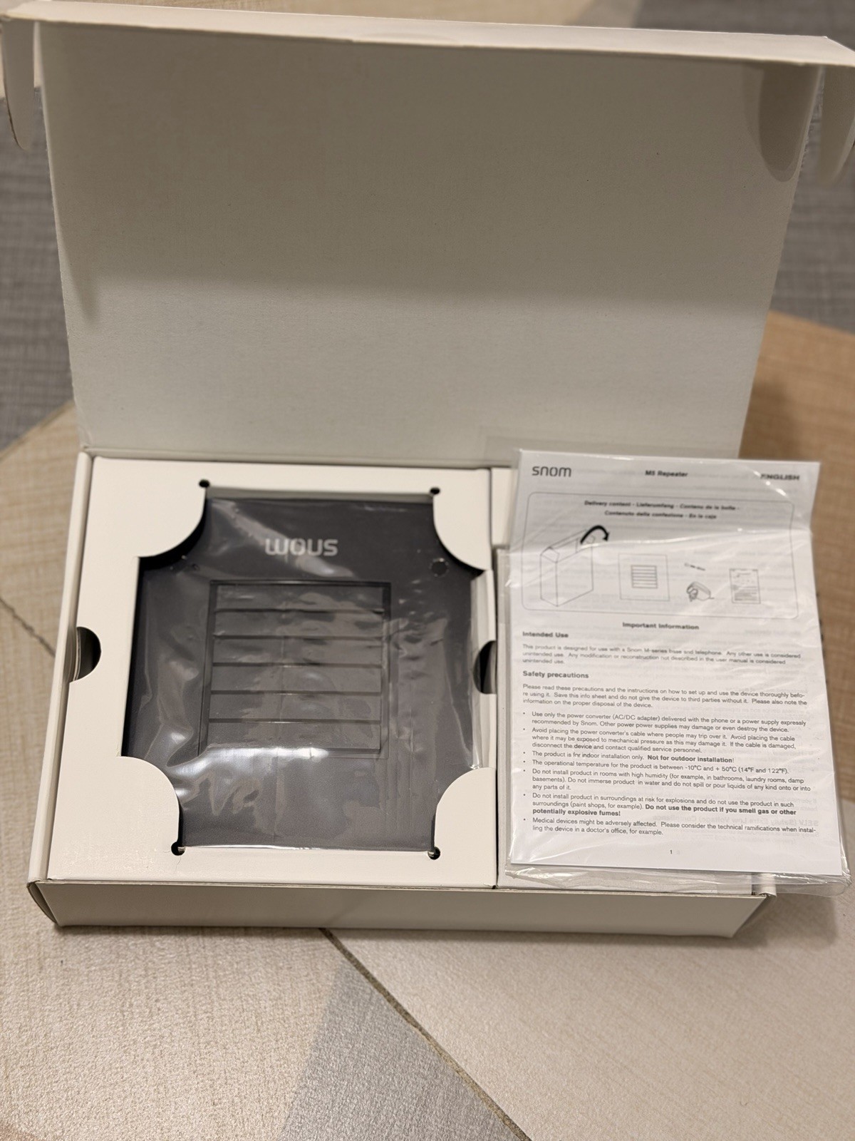Snom M5 - EoS DECT - Repeater Base Station